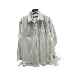 Kirkland Signature White Casual Button Down Shirt
